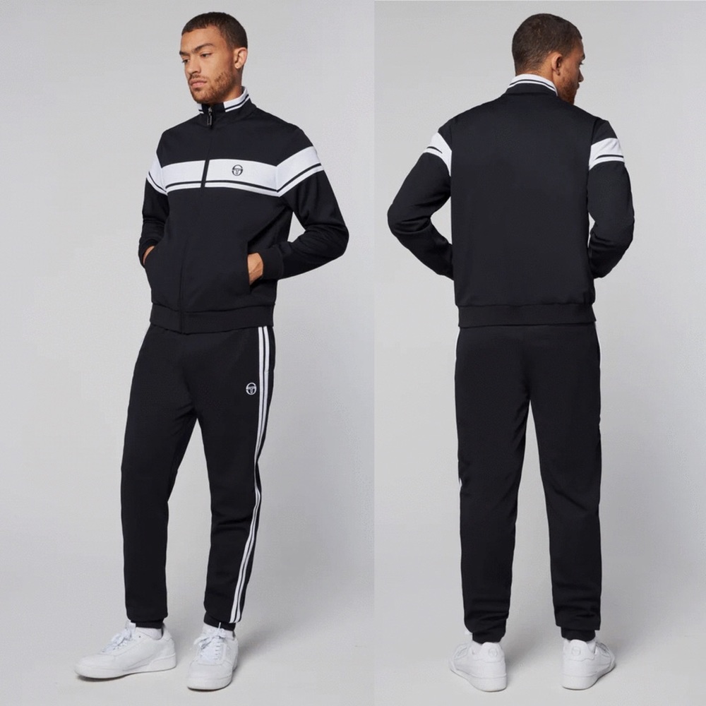 Men’s Sergio Tacchini Black | Gardenia Casual Tracksuit NWT